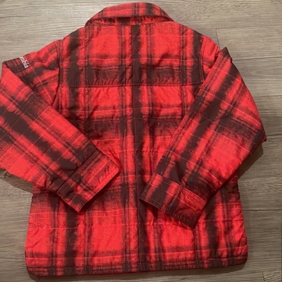 Columbia Boys Agent Avalanche Shacket Red Plaid XXS - Picture 5 of 10